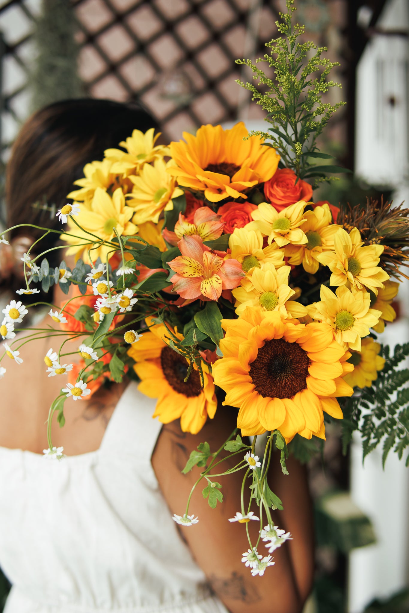 Rustique Flora sunflower flower bouquet for delivery in Singapore