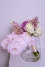 Orchid Cascade – White Rose & Calla Lily Bridal Bouquet