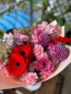 Rustique Flora purple flower bouquet for delivery in Singapore
