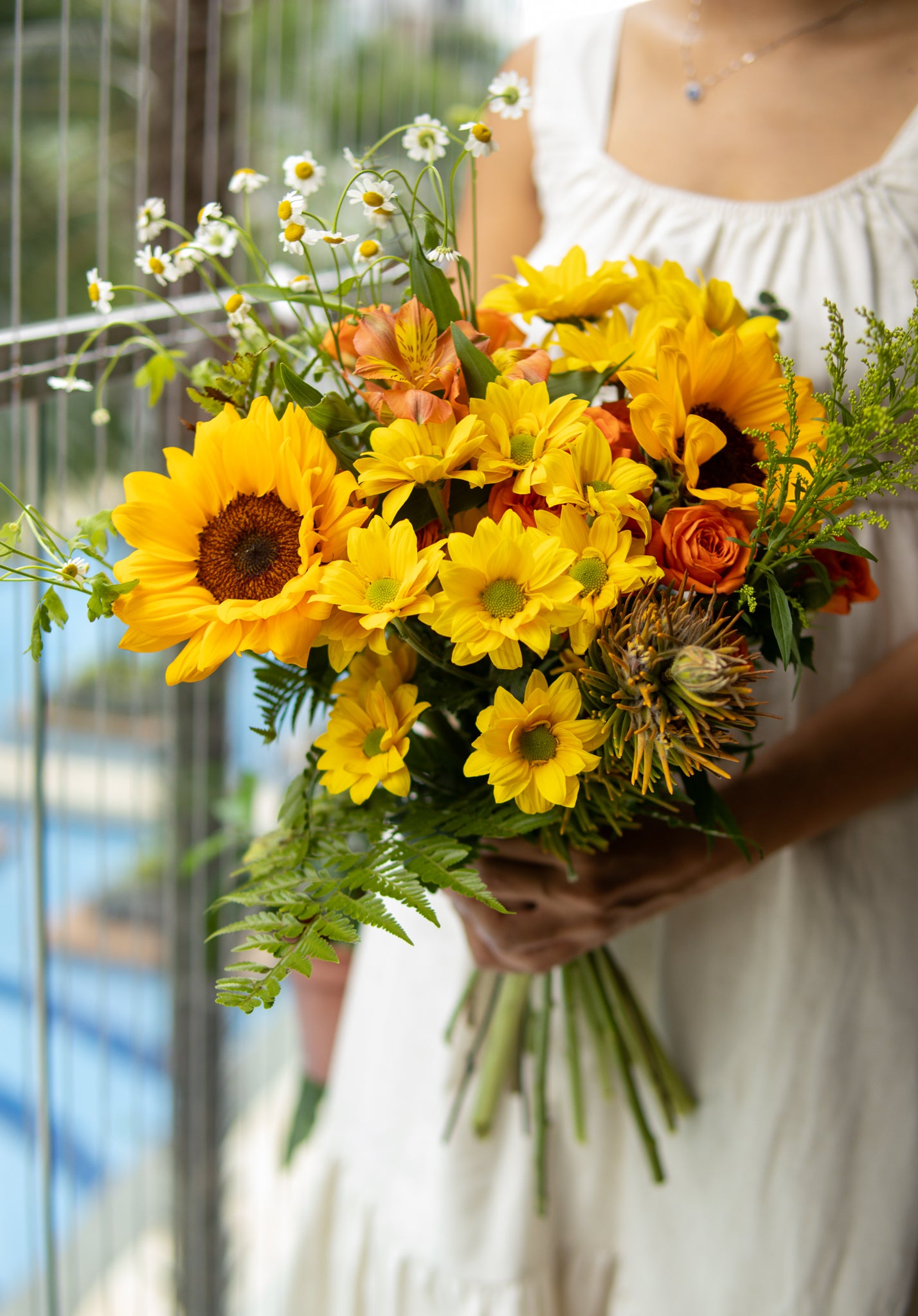 Rustique Flora sunflower flower bouquet for delivery in Singapore